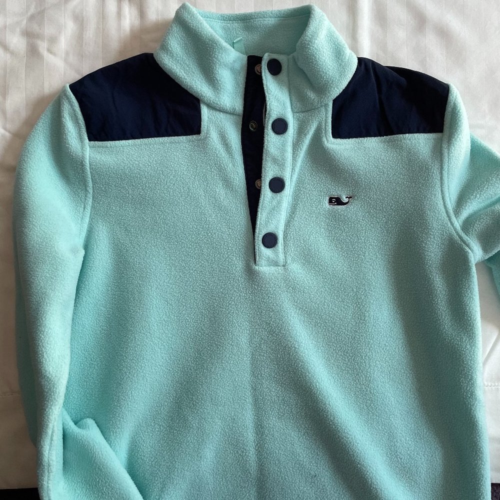 Vineyard Vines Fleece Women's XS Seafoam/Navy